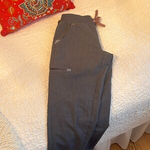 xs Heather denim joggers figs pants